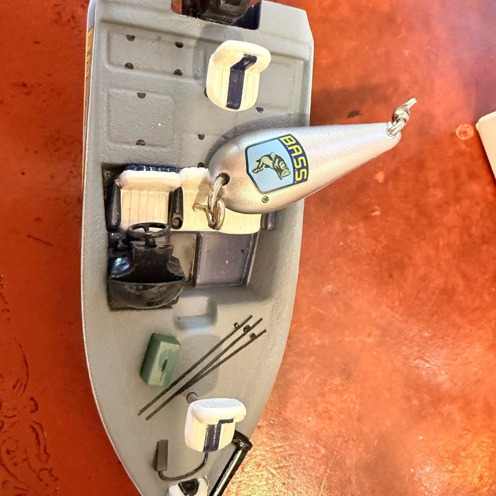 2 Hallmark Keepsake BASS Boat and BASS Lure Ornaments - Picture 10 of 11